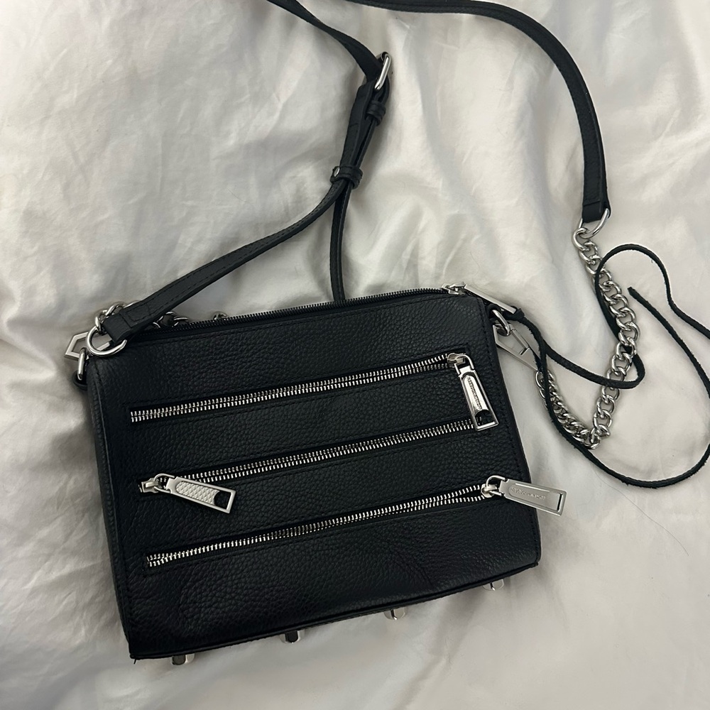 Rebecca Minkoff Black Leather Crossbody Bag